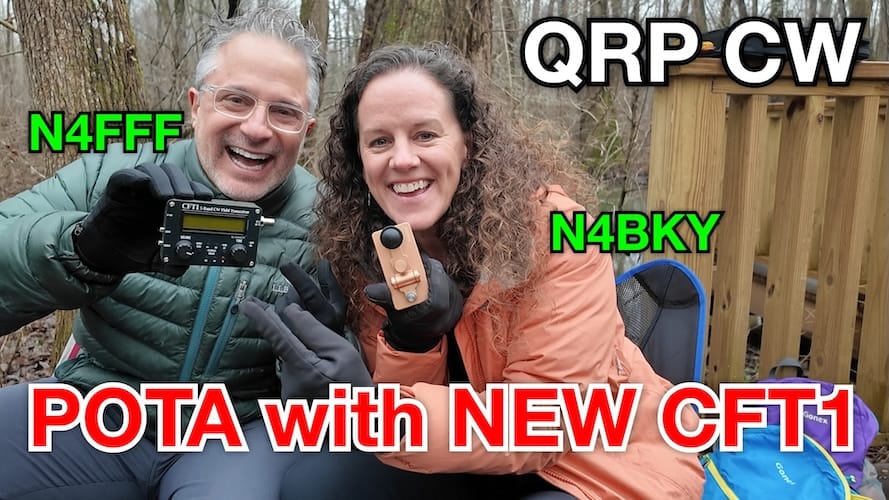 Trying the *NEW*  CFT1 QRP Radio at 🐊 BeaverDam Creek